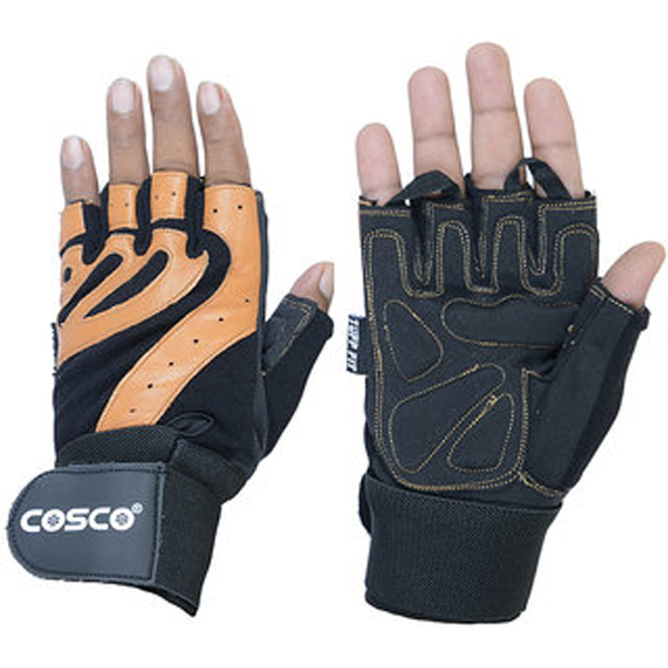 Cosco Tuff Fit Fitness Glove - Brown & Black