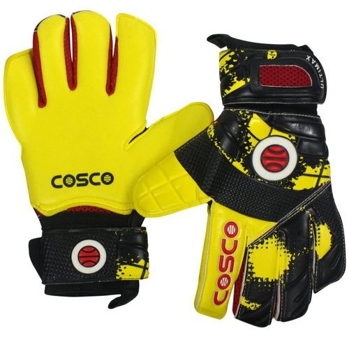 Cosco Ultimax Goal Keeper Gloves - Red & Yellow-M