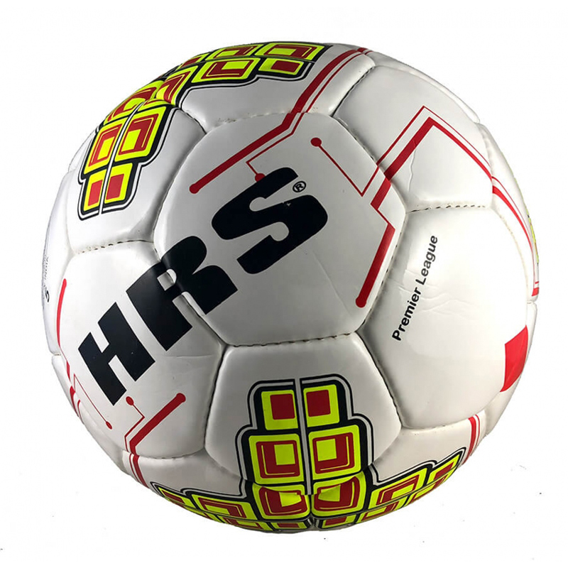 HRS Premier League P.U Football - White & Red - 5