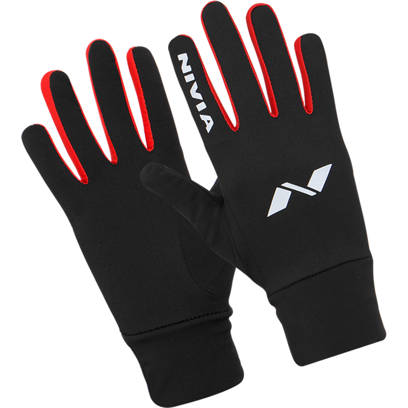 Nivia Performaxx Running Gloves - Black & Red - L