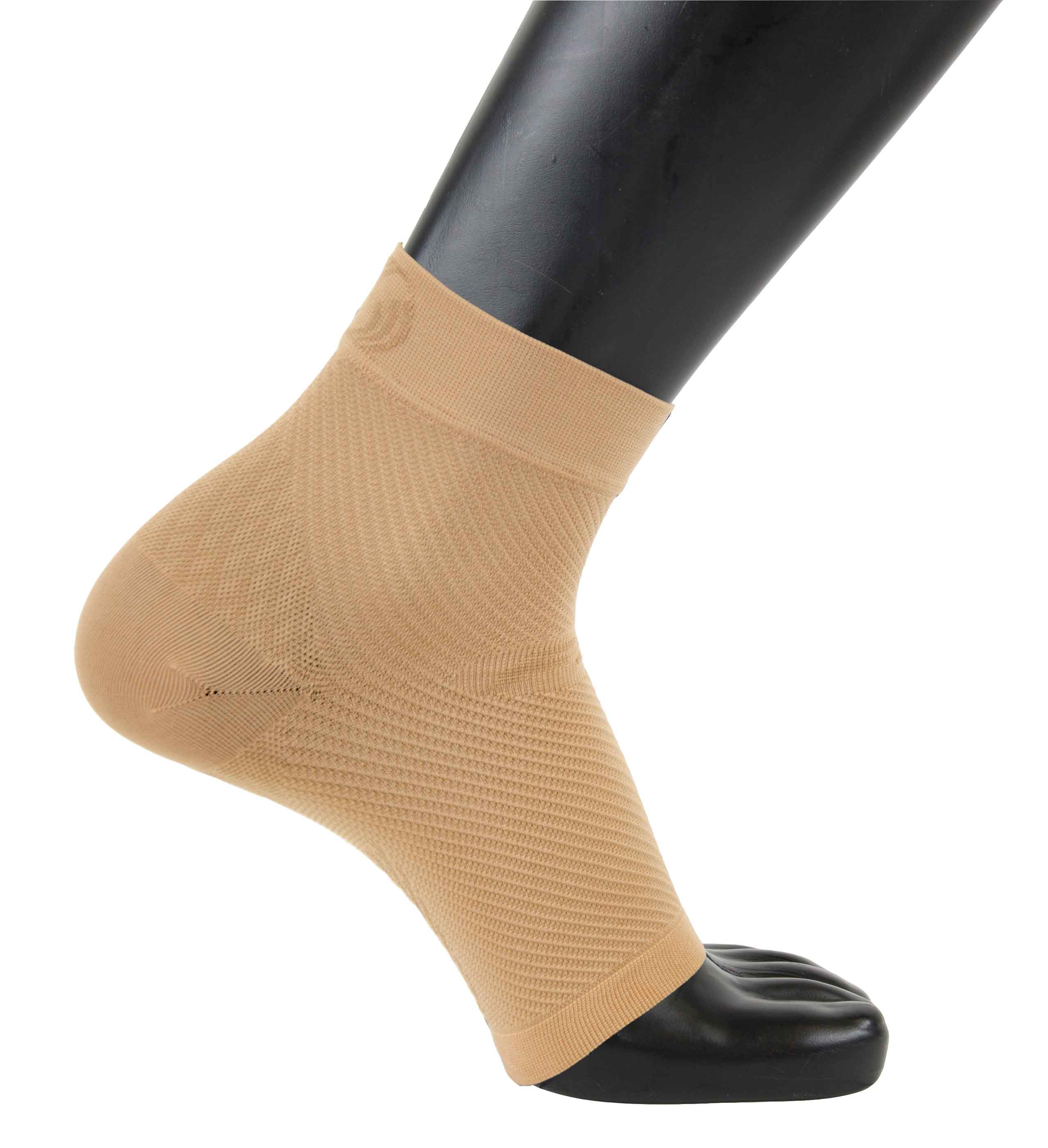 OS1ST FS6 Compression Foot Sleeve (Pair) Natural