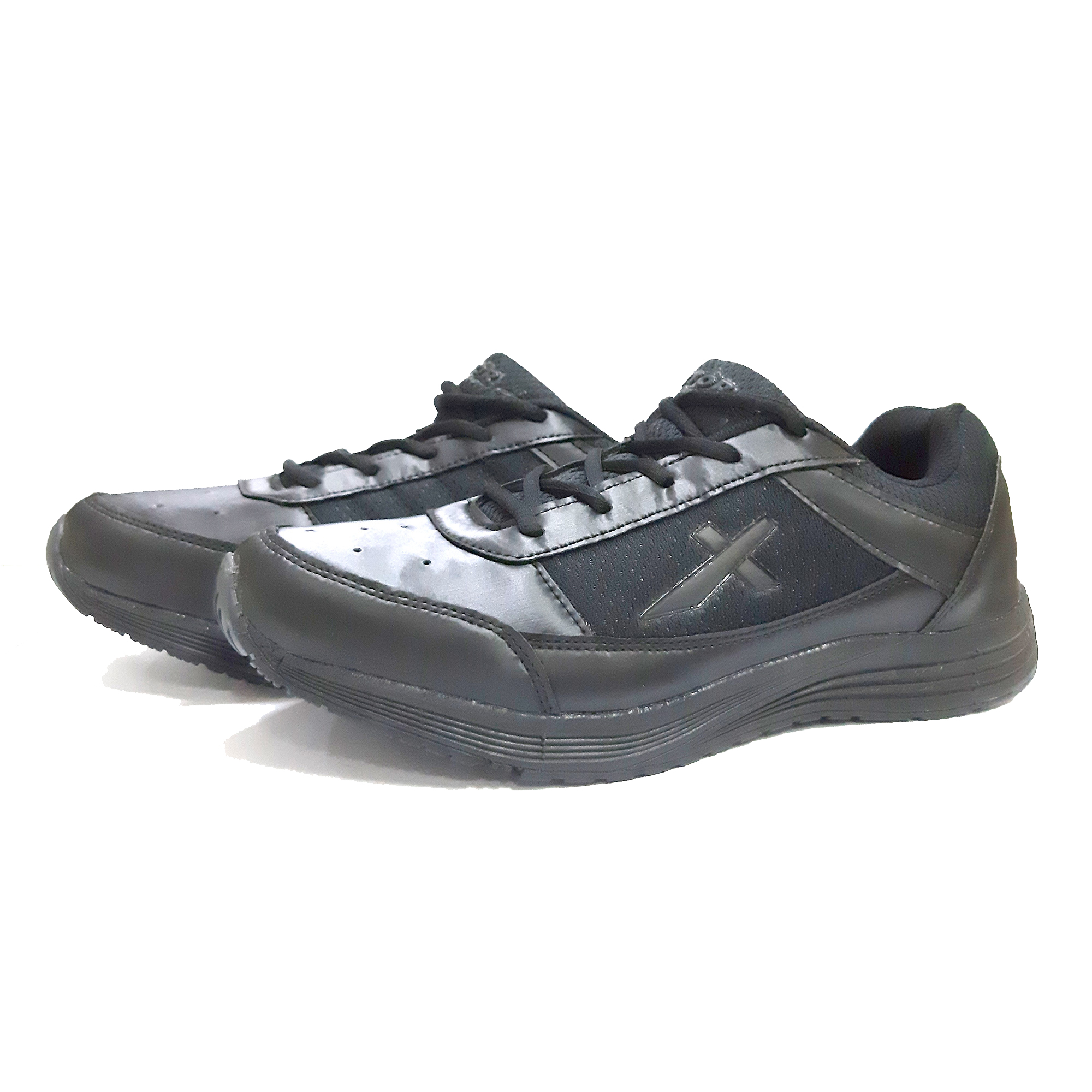 Vector X Lace School Shoe 6UK To 11UK Black