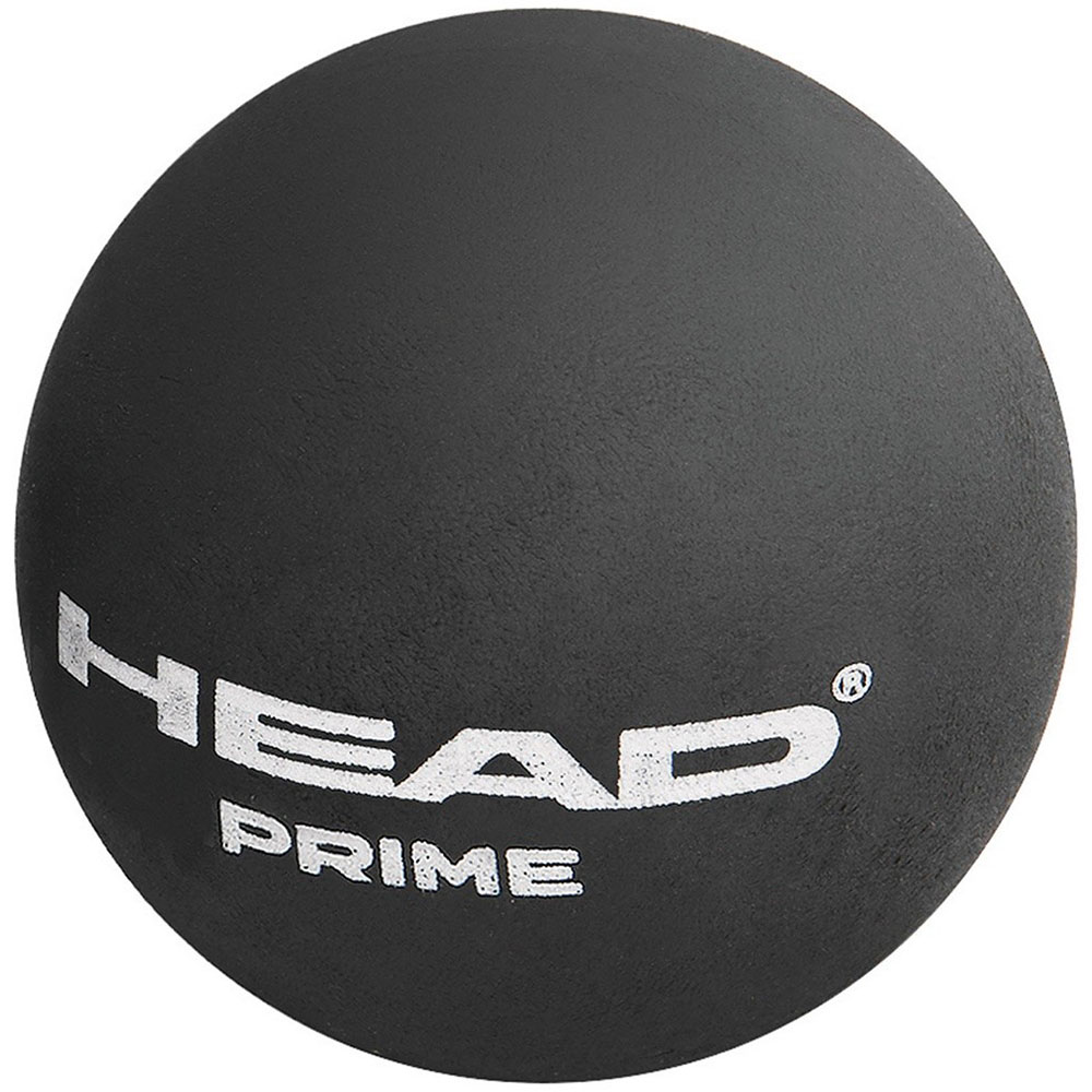 Head Prime Double Dot Squash Ball - Black (Pack Of 3)
